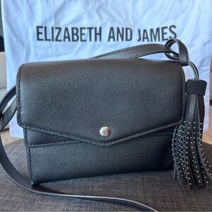 Elizabeth and James Eloise Field Bag - Leather Crossbody with Studded Tassel